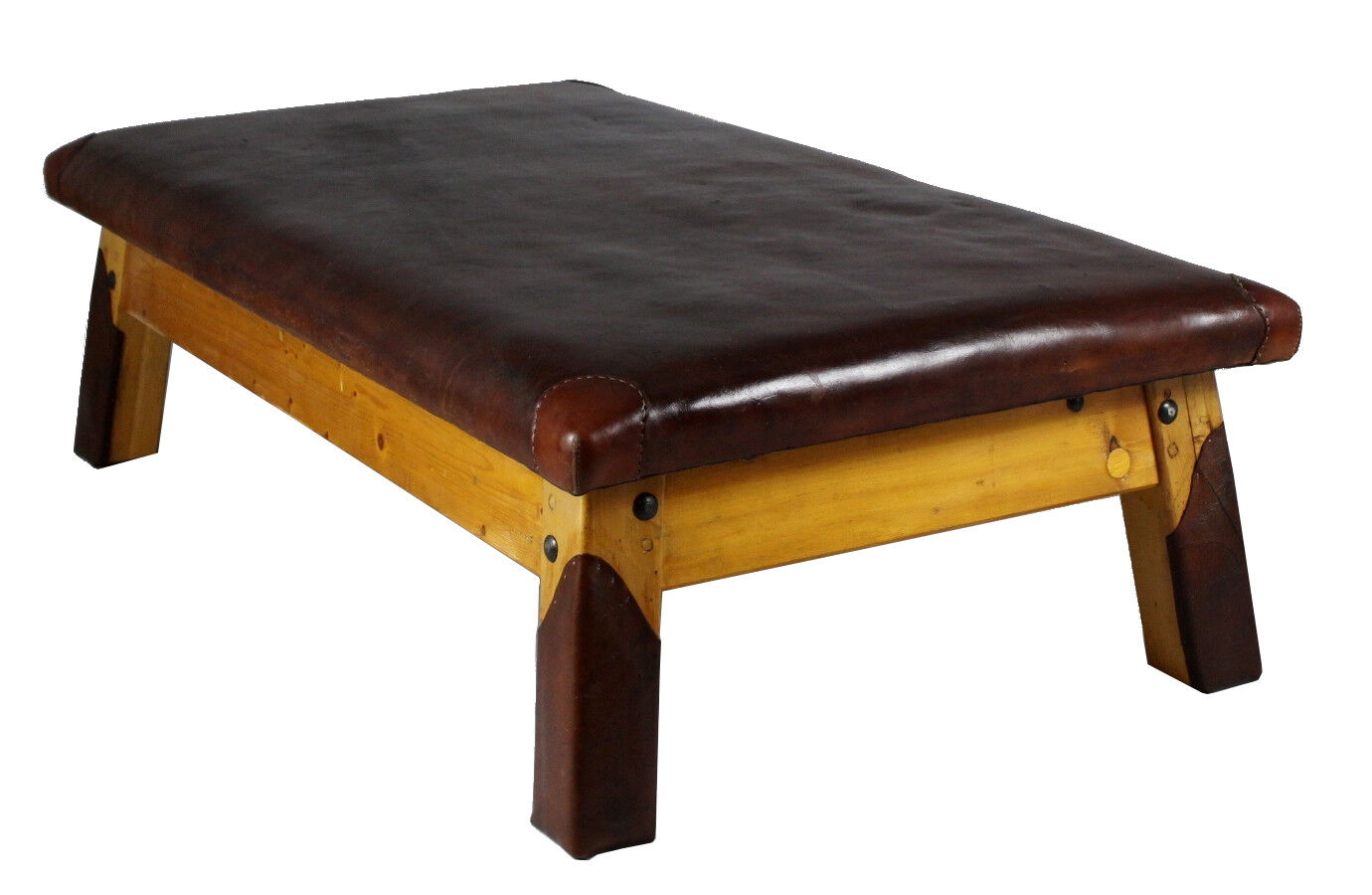 Leather gym table, 1930s