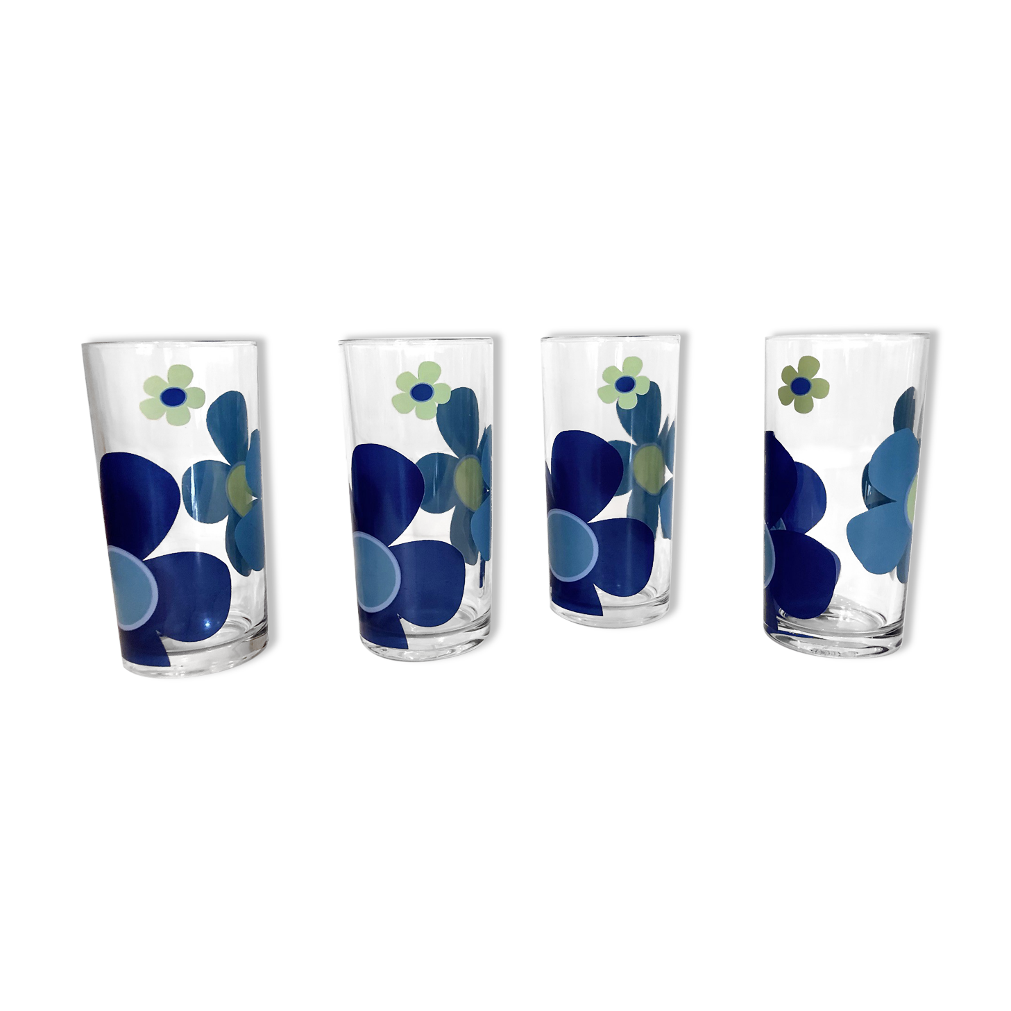 Orangeade glasses 70 ́s - Italian production