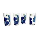 Orangeade glasses 70 ́s - Italian production