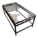 Table basse verre et fer