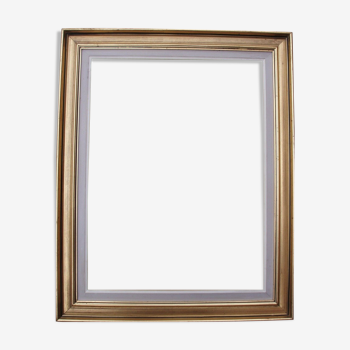 Golden frame with gold leaf : 60 x 45.5 cm