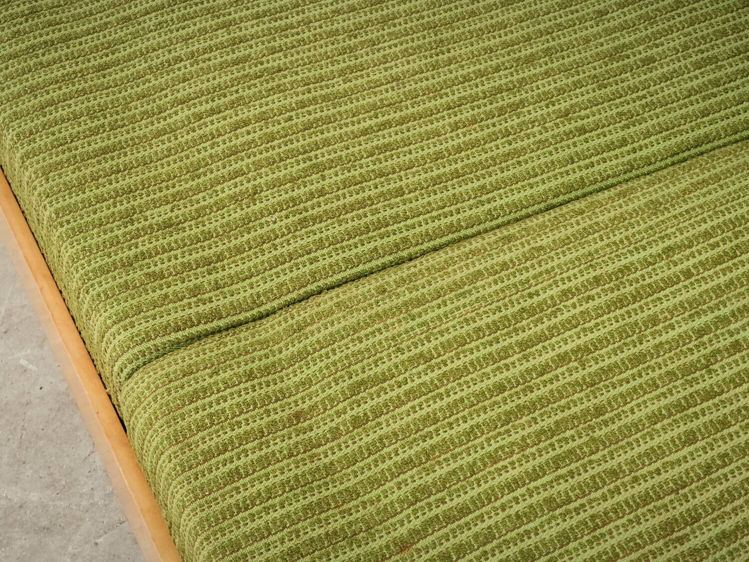 Jitona Sobeslav 1970s Green Fabric Folding Sofa