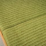 Jitona Sobeslav 1970s Green Fabric Folding Sofa