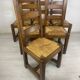 Chaises brutaliste 