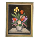 Vintage painting - still life with bouquet