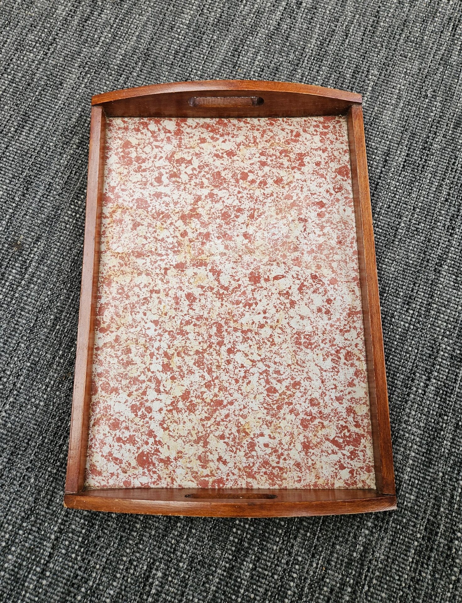 Large solid wood serving platter