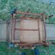 Vintage rattan long chair