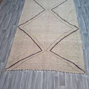 Tapis marocain en laine tissé à la main – Kilim berbère, décoration bohème