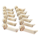 12 Art Deco ceramic knife holders