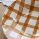 Vintage deep plate Moulin des Loups model Brown Tablecloth