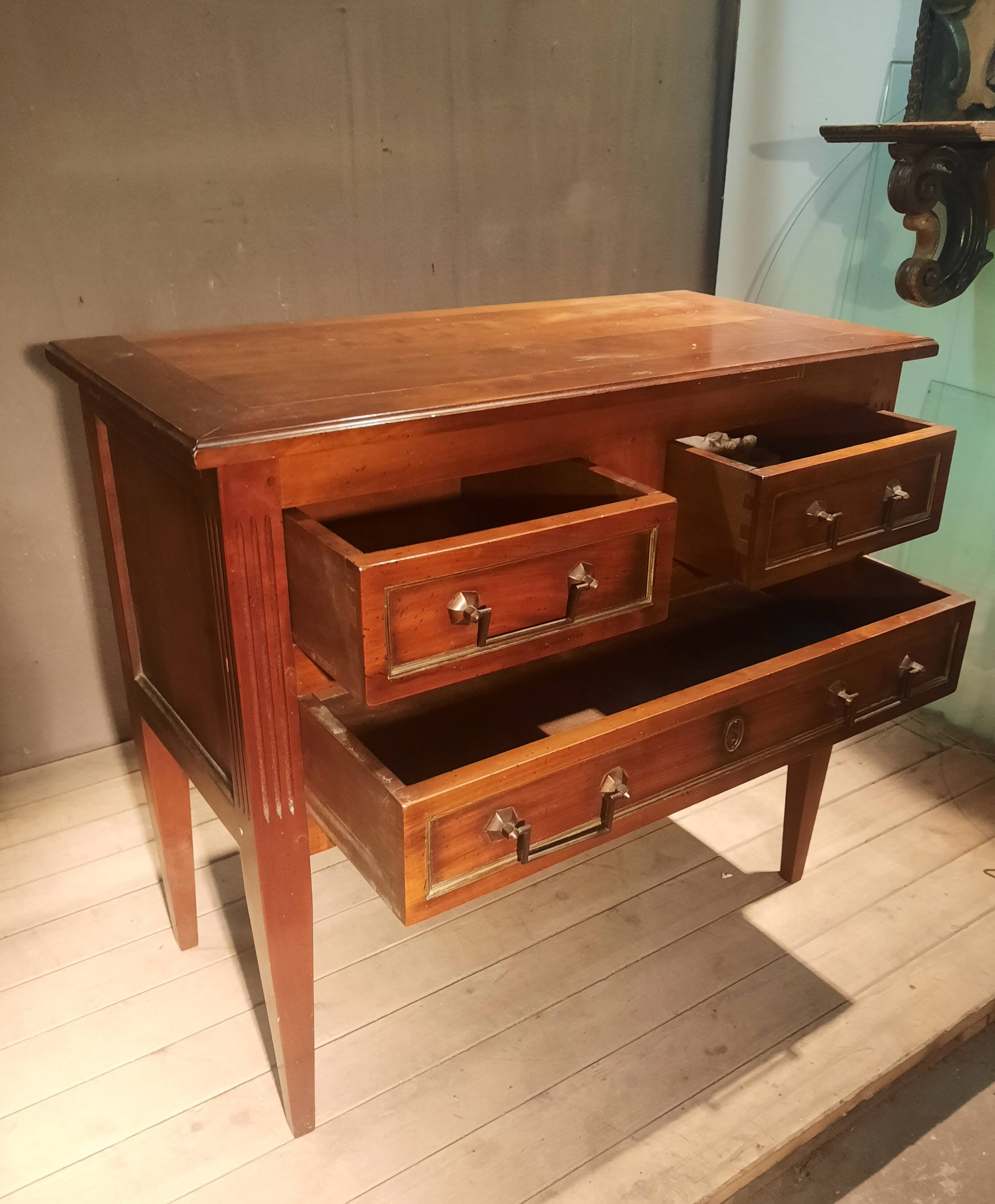 Directoire style wooden chest of drawers