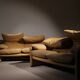 Leather Seating Group ‚Maralunga‘ by Vico Magistretti for Cassina