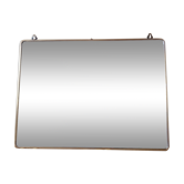 Golden patinated wardrobe mirror