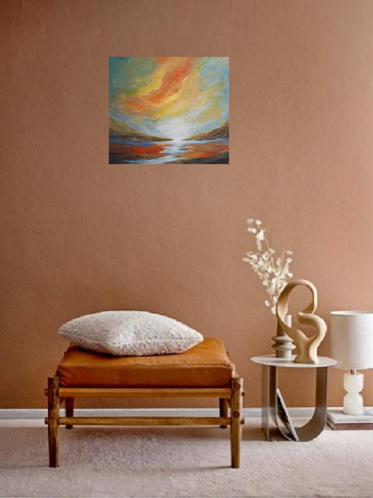 "The Breath of the Distant" original painting signed with its certificate.