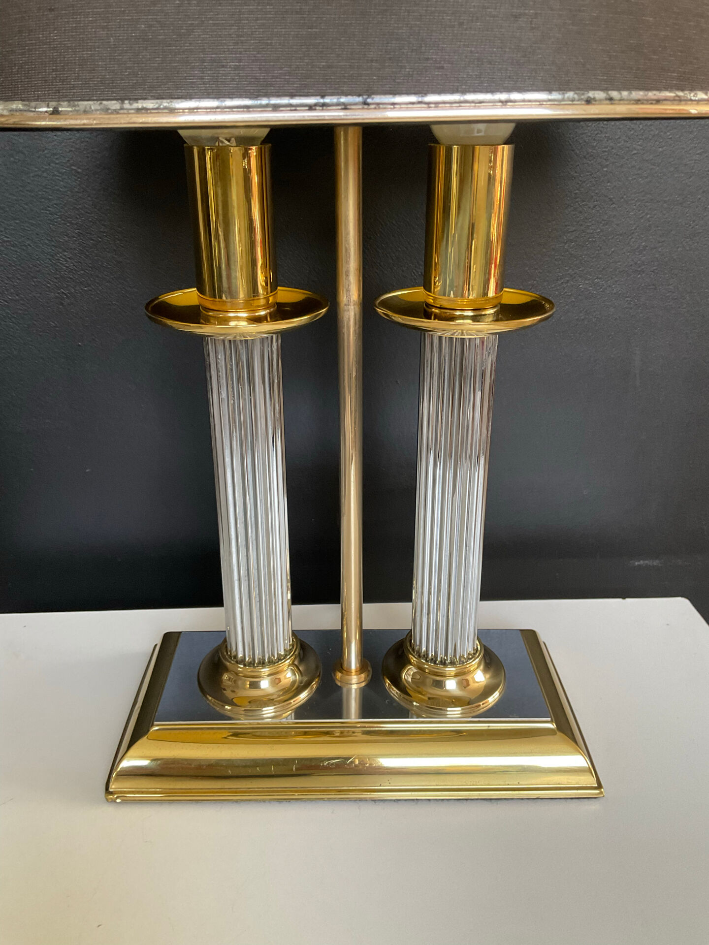 Hollywood Regency bouillotte lamp from the 1970s.
