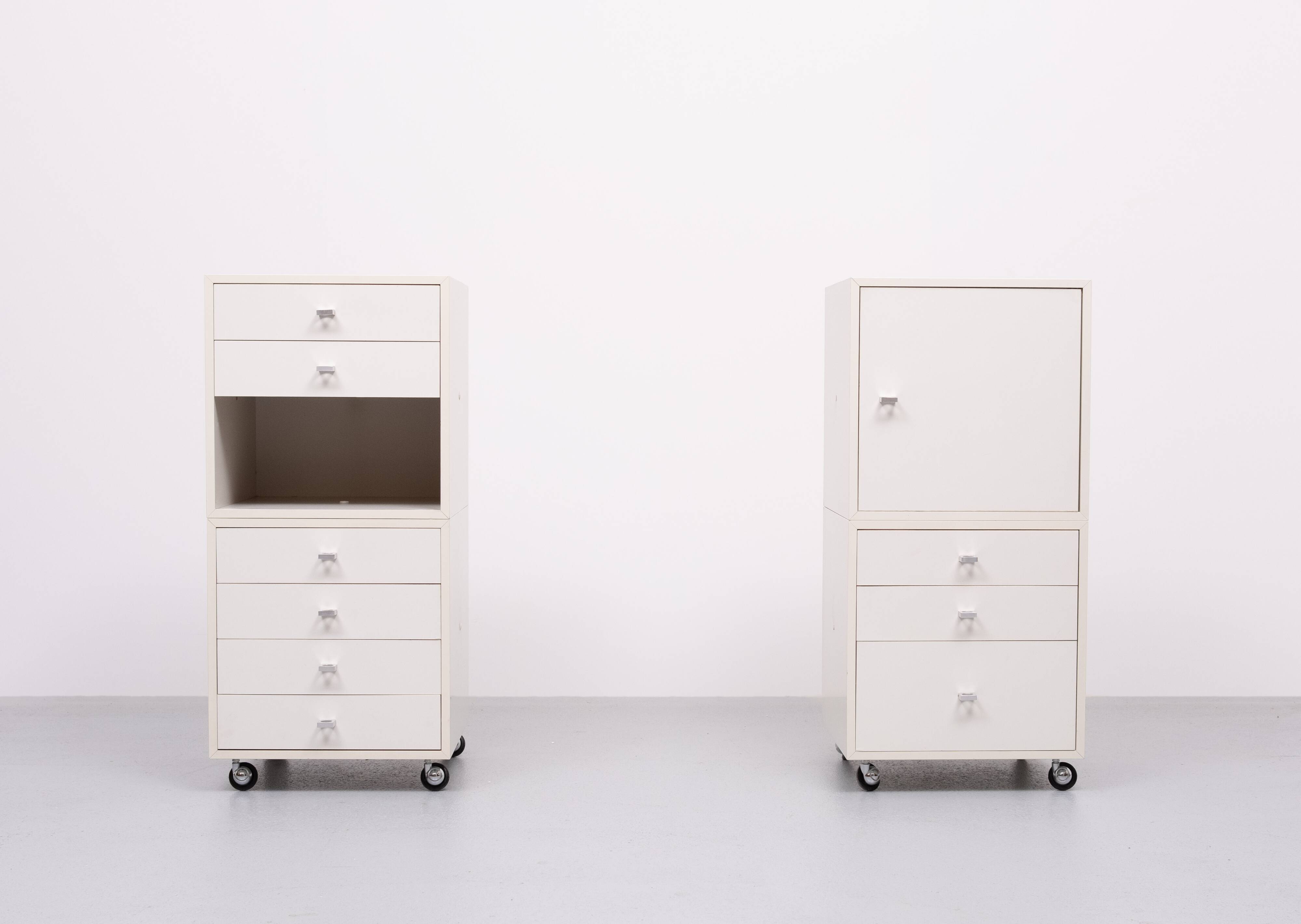 Pair of Q BUS cabinets by Cees Braakman for Pastoe, 1960s