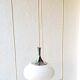 opaline and chrome metal chandelier 70