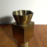 Post-modern bronze vase 80s