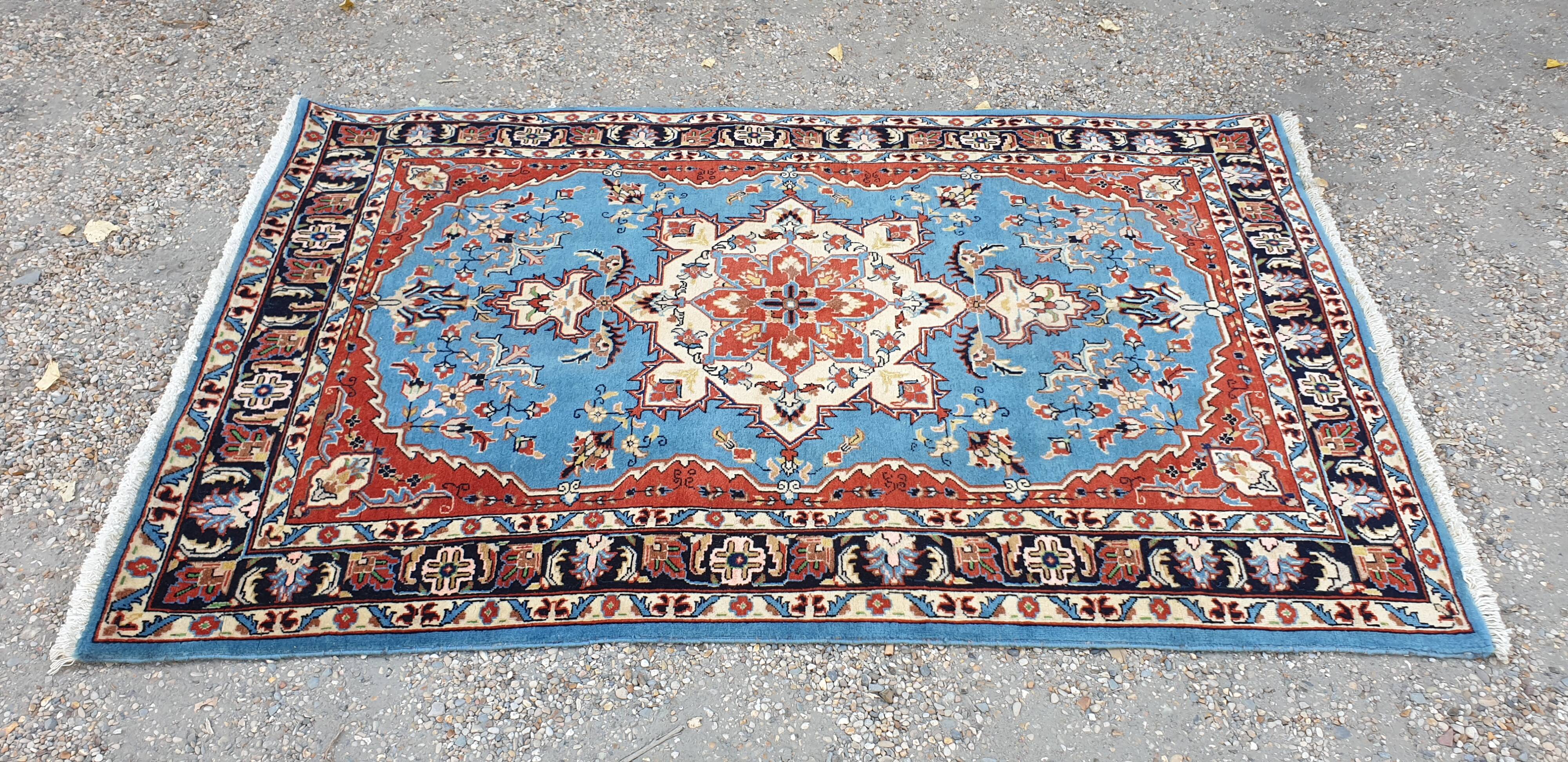 Oriental wool rug entirely handmade