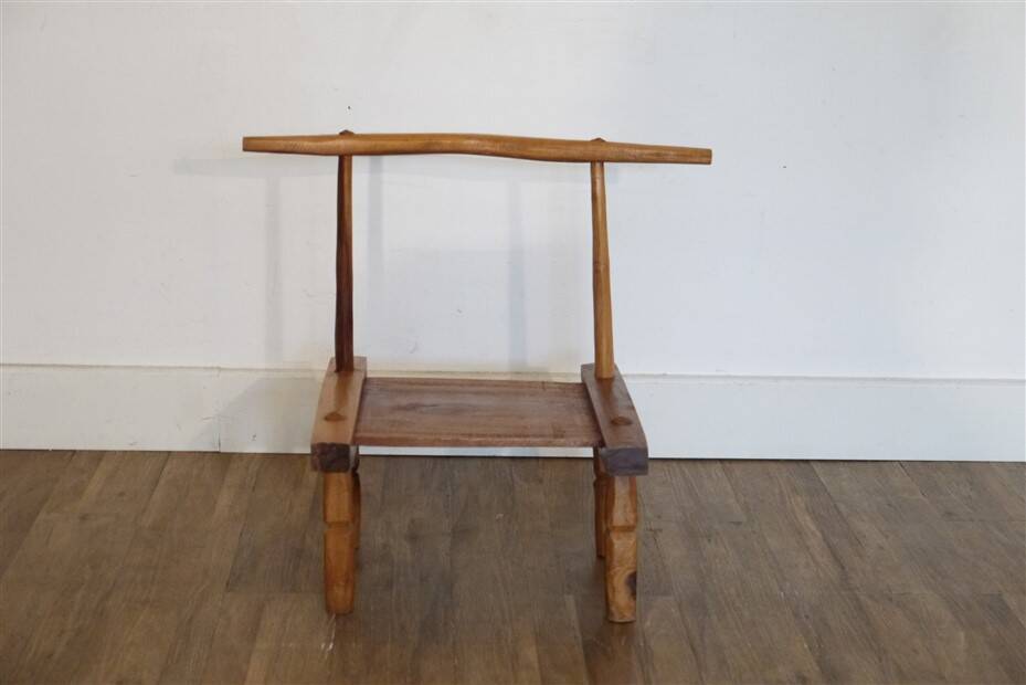 Vintage brutalist chair "Baoulé" 1950