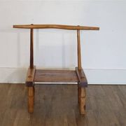 Chaise vintage brutaliste "Baoulé" 1950