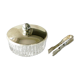 Mini lead crystal sucker with lid and tweezer - Diameter 56mm