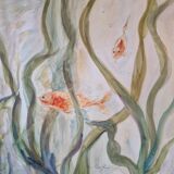Goldfish painting table