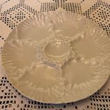 Set of 6 vintage oyster plates