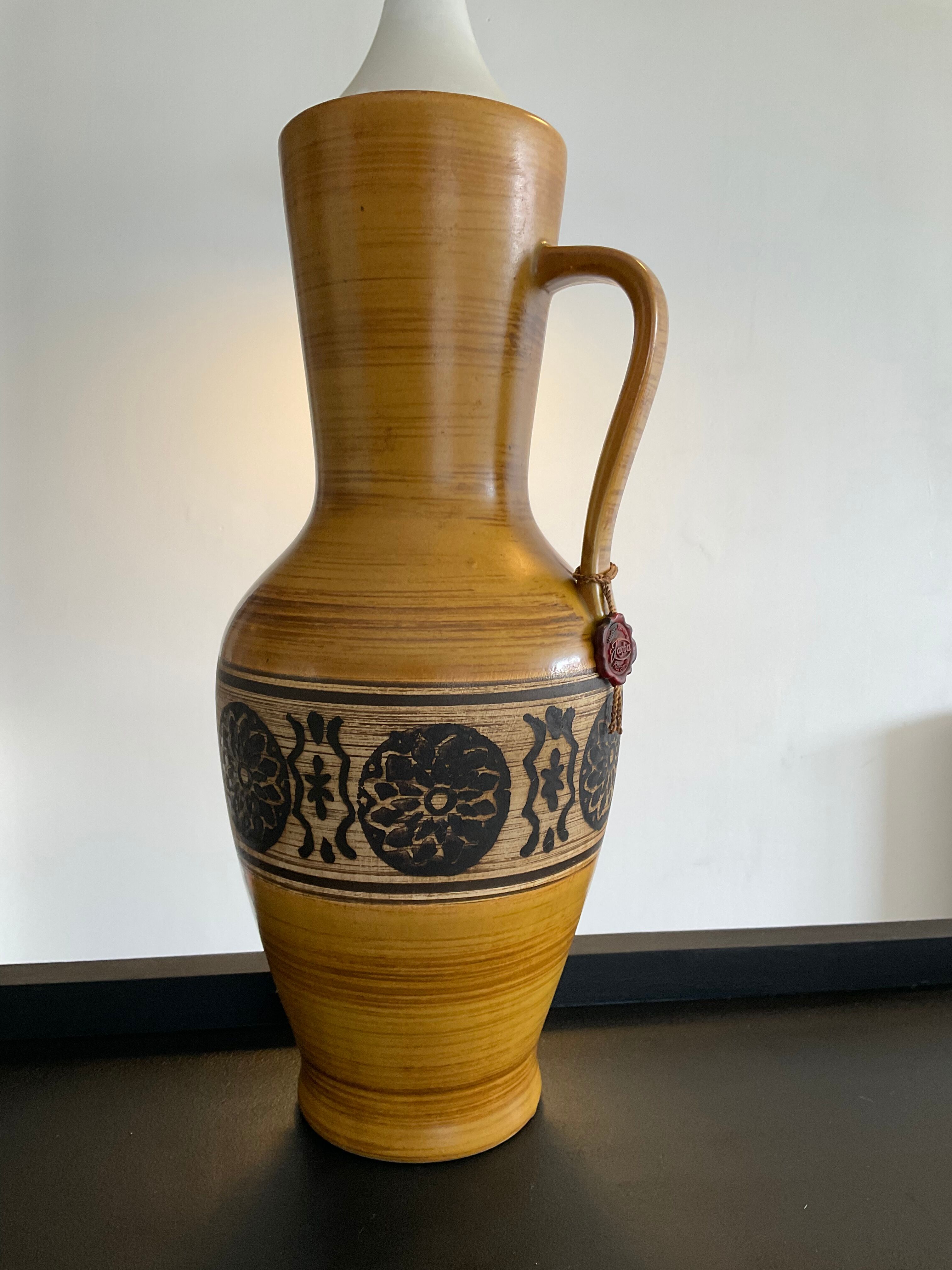 Large Vase jug Jasba ceramic West Germany 60s