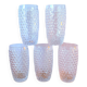 Set of bubble glasses