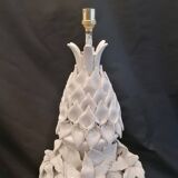 Large ceramic lamp from Manises with floral decoration  
-Circa 1960/1970