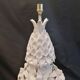 Large ceramic lamp from Manises with floral decoration  
-Circa 1960/1970