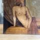 Old painting Female nude Art Deco period