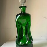 Holmegaard green decanter vintage  danish by jacob e bang