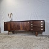 H.P. Hansen vintage rosewood Danish sideboard, TV cabinet 60s