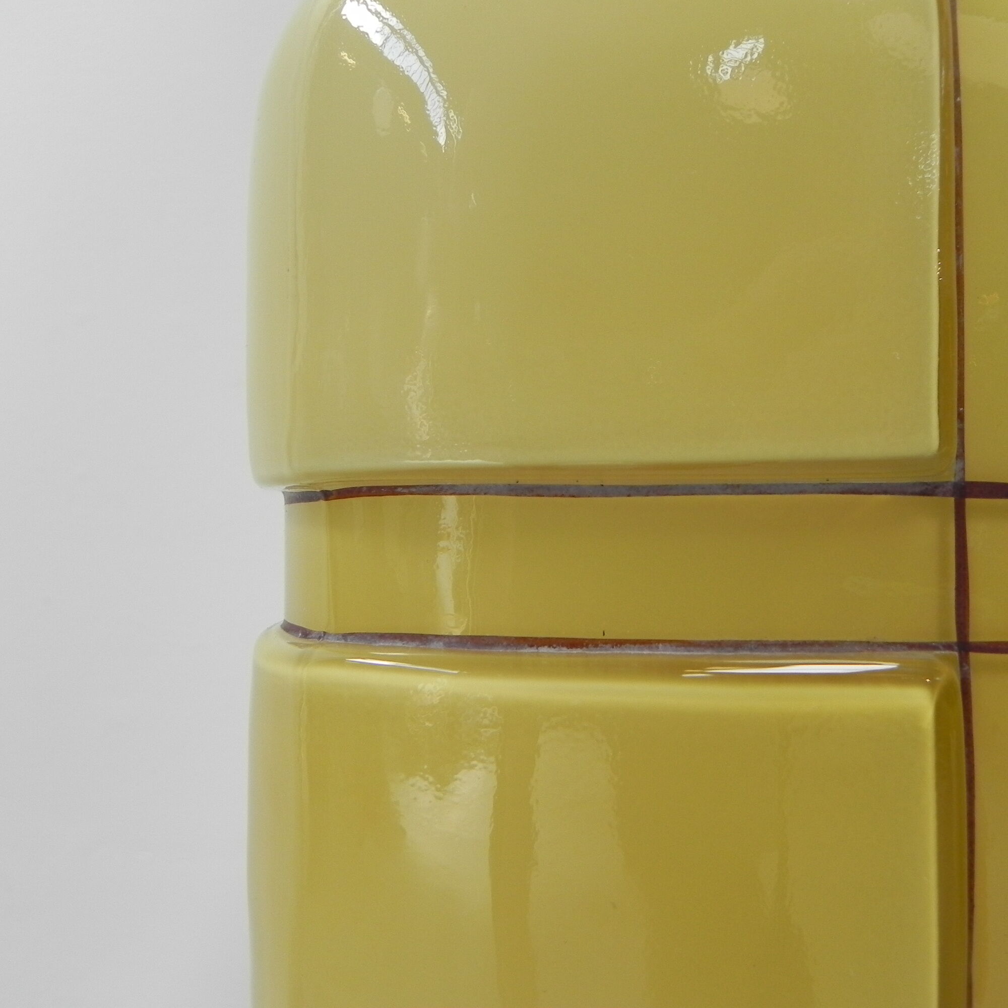 Art Deco hanging lamp with square glass shade