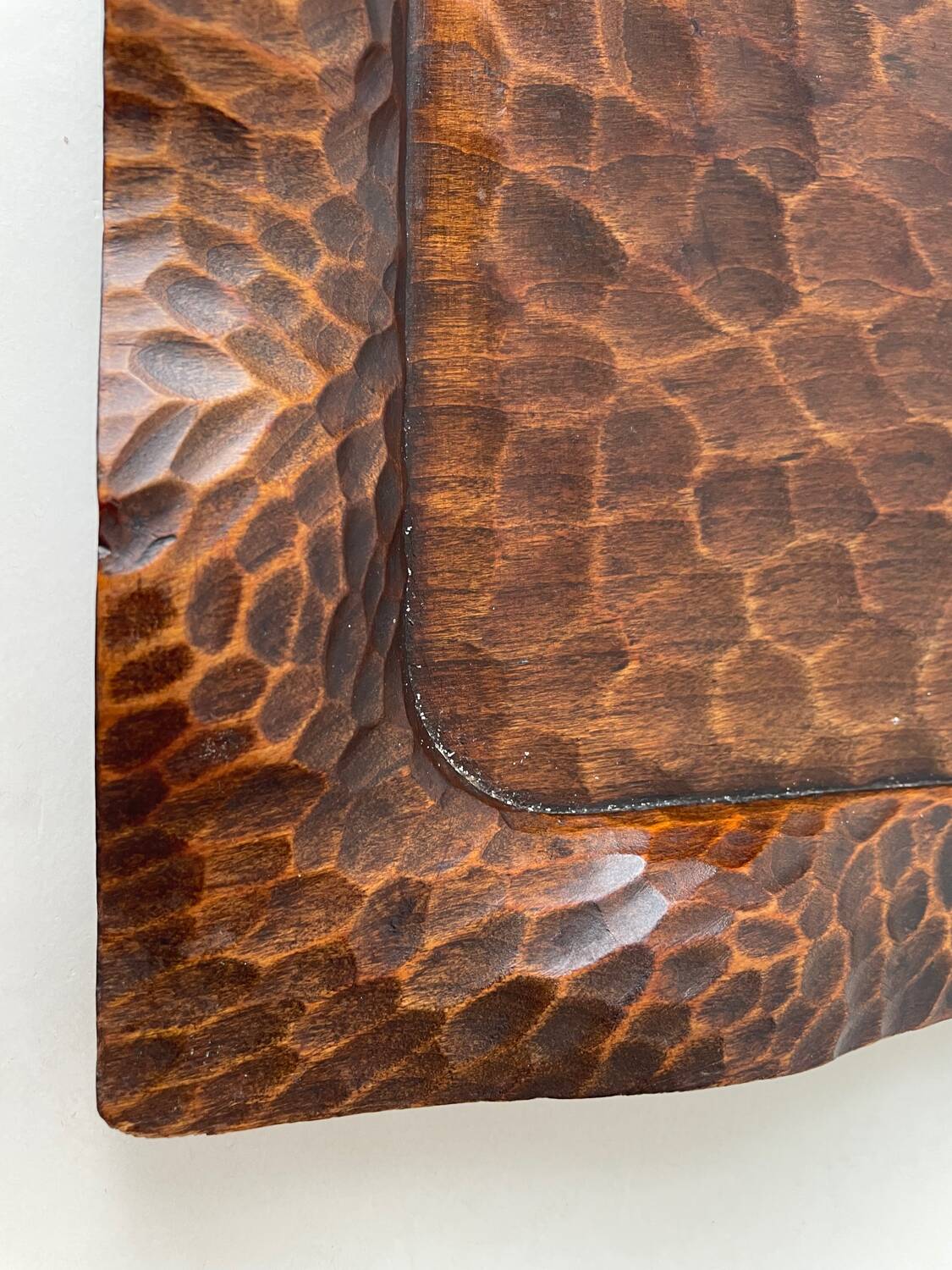 Brutalist wooden tray