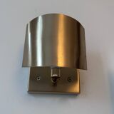 Pair of vintage adjustable wall lights, brass, SCE France 1970