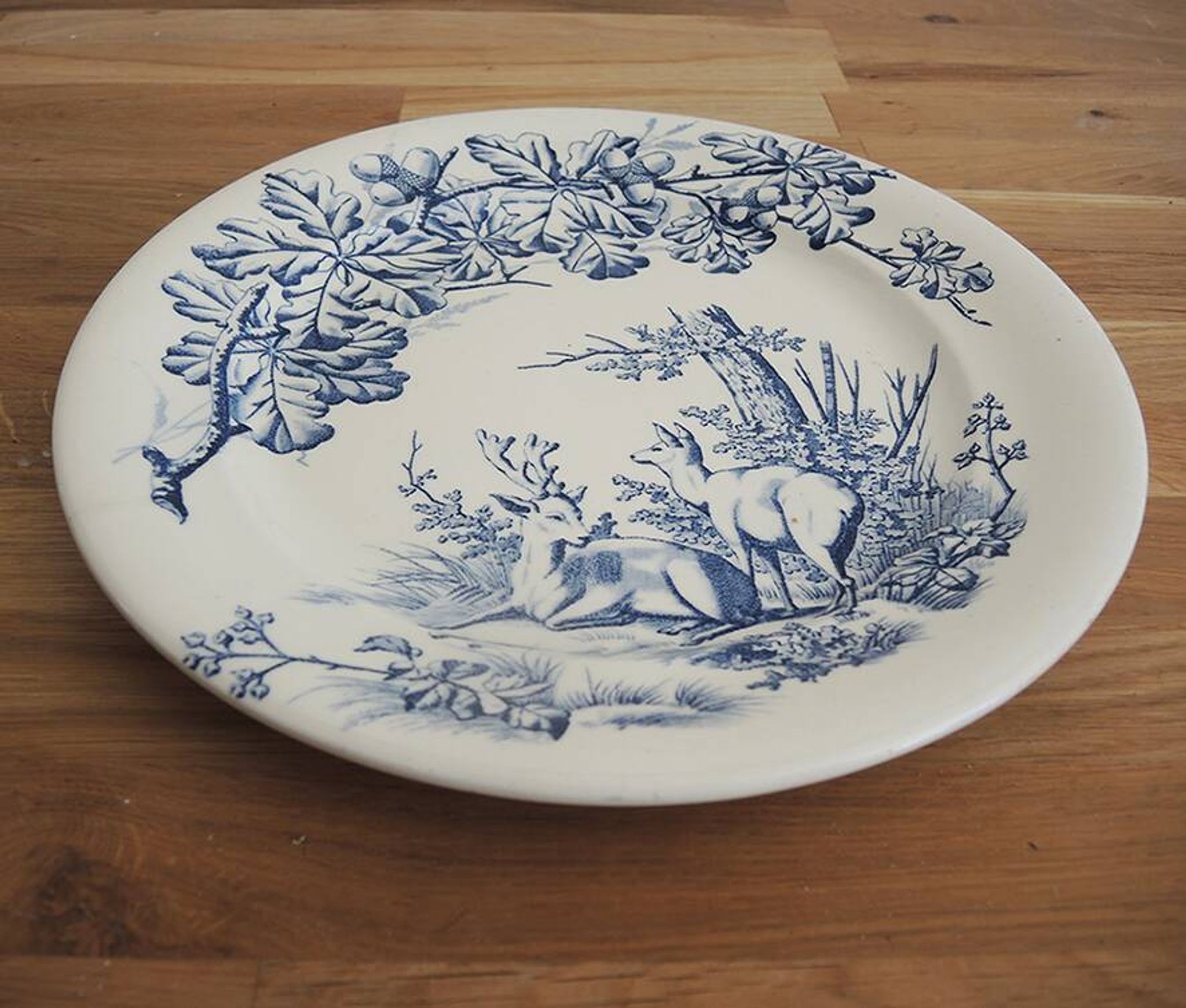 Old ironstone dish J S & Co – Hunting