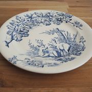 Old ironstone dish J S & Co – Hunting