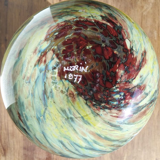 Multicolored vase Claude Maurin 1977