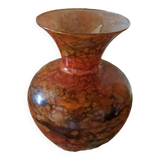 Jean Noël Bouillet vase lacquer on glass Mistigri Chapoutier