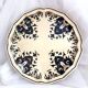 Assiette décorative faïence de Salins France  décor Quevilly  25,5 cm