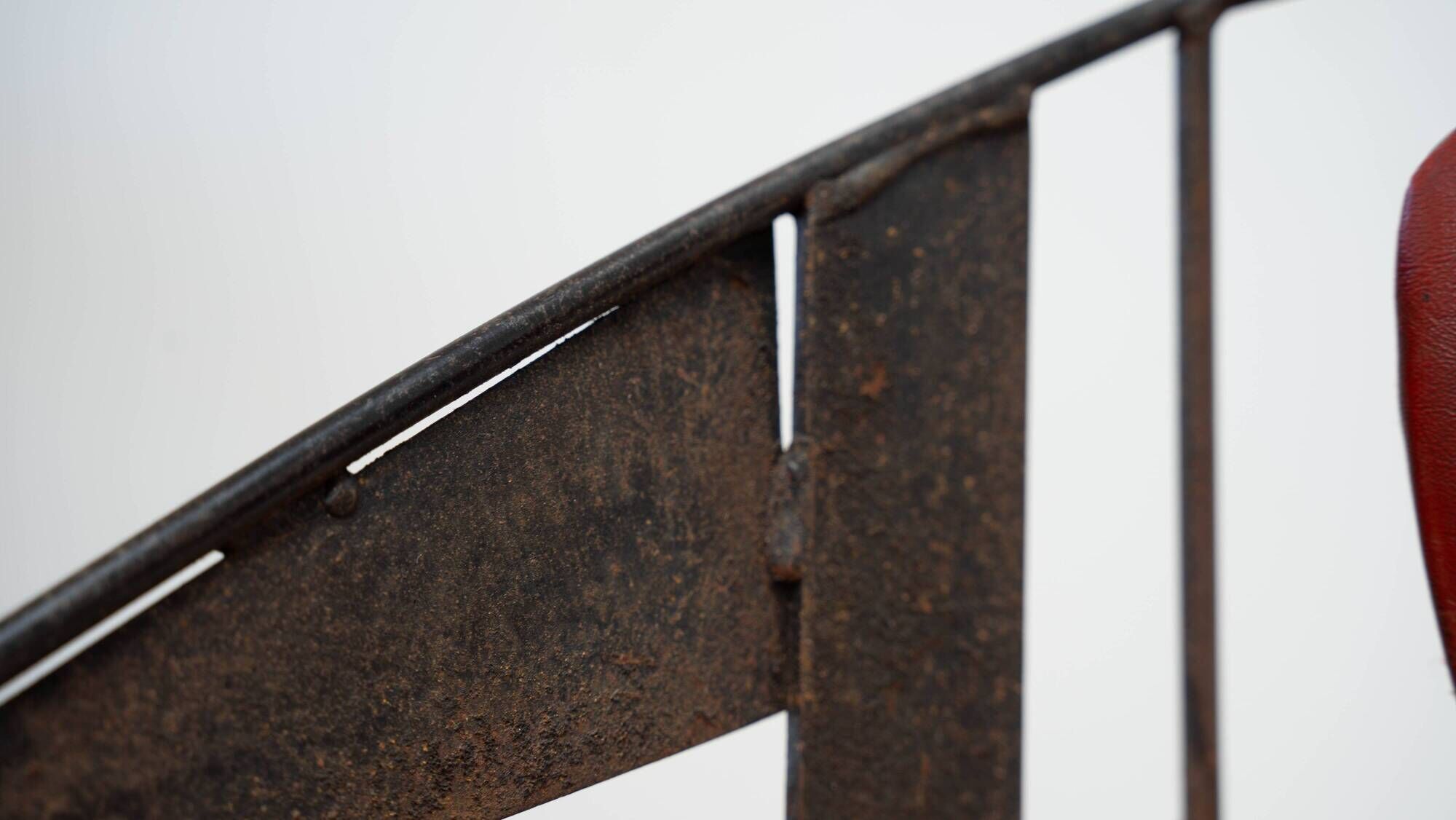 1950's French steel desk chair