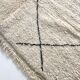 Moroccan Berber carpet with black diamonds 2,36x1.73m