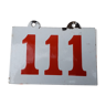 Plaque émaillée numéro 111