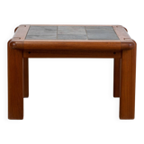 Coffee table in elm and slate circa 1980
