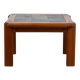 Table basse en orme et ardoise circa 1980