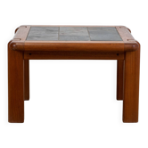 Coffee table in elm and slate circa 1980