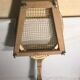 Old tennis racket J. Gauthier versailles wood + leather + protection wood